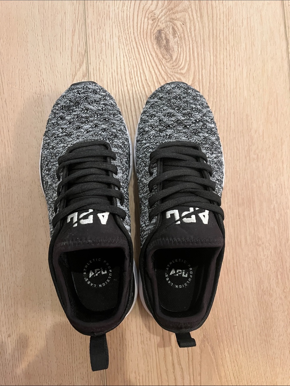APL Women's Black & Gray Knit Sneakers